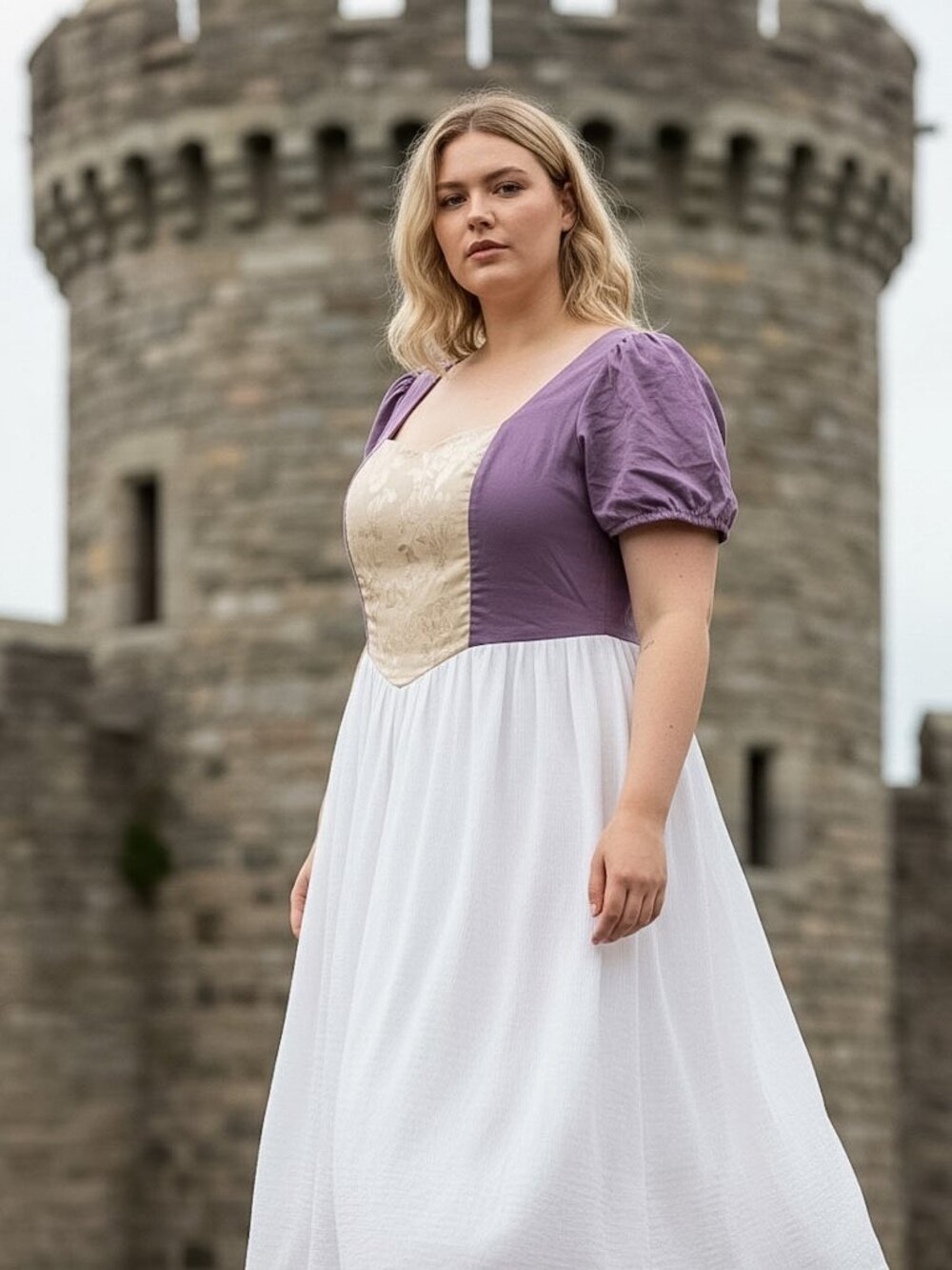 Disney Her Universe Tangled Princess Rapunzel 2XL XXL Pocket Dress Fit Flare